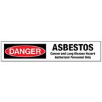 Danger Asbestos Cancer and Lung Disease Hazard Barricade Tape